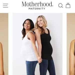 4 Motherhood Maternity BumpStart Scoop Neck Tanks